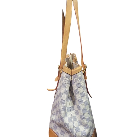 LOUIS VUITTON Damier Azur Hampstead MM Shoulder Hand Bag..w/COA !!!! - Picture 4 of 16